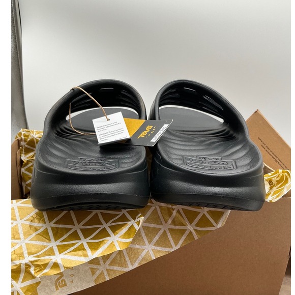 Teva Mens Apretrail Slide Black Ultra Comf Recovery Sandals 1166790 Size 9 main image 2